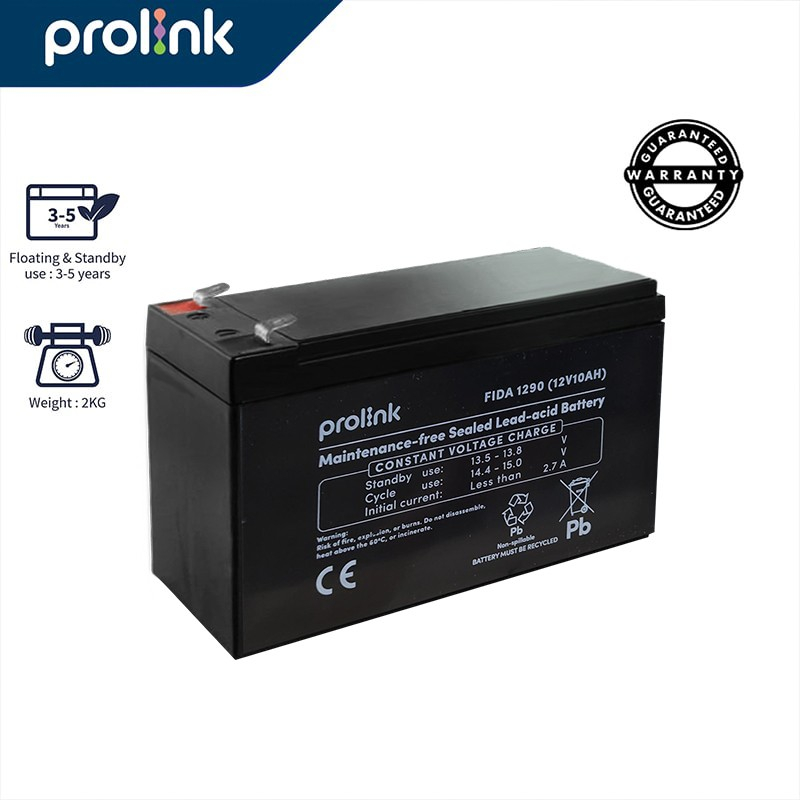 PROLINK Baterai UPS 12V/ 10AH/UPS/VRLA