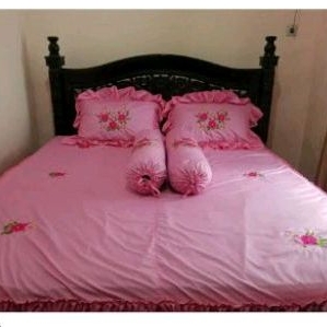 Sprei Bordir Satin
