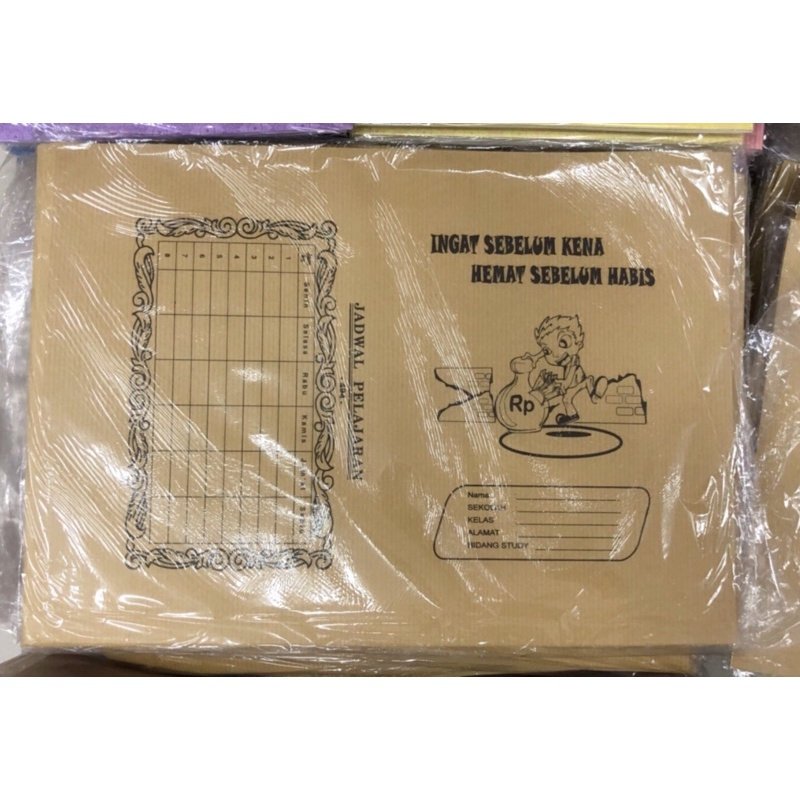 

Sampul Buku Coklat Kraft 494 Isi 20 lbr