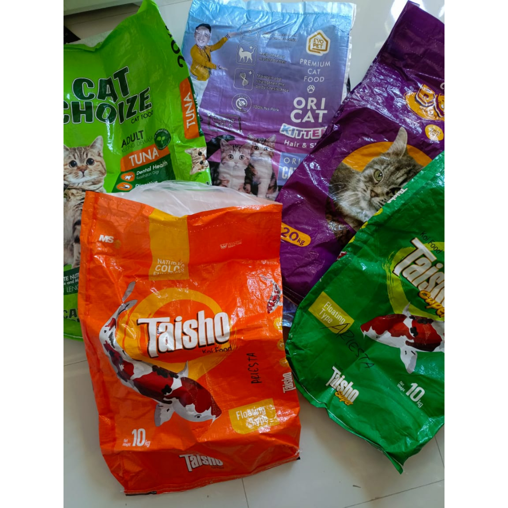 Karung Bekas Pakan Kucing | karung bekas pakan ikan - Karung Bekas Tebal