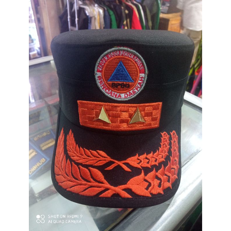 Topi komando BPBD bintang 2