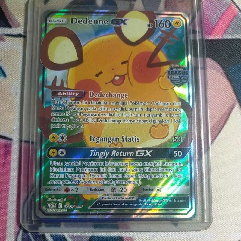 Dedenne GX Foil PROMO 158/SM-P Pokemon TCG Indonesia