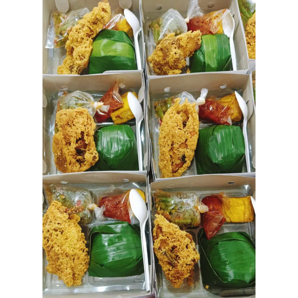 Nasi kotak/ Nasi box/ Lunch box