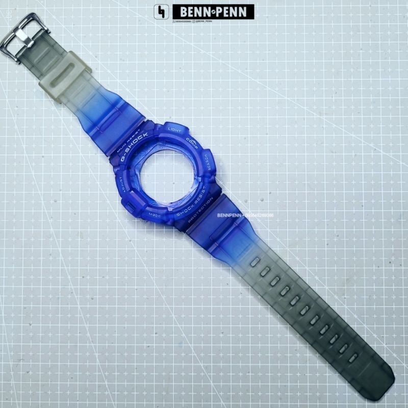 BNB G 9300 MUDMAN BLUE GREY BEZEL STRAP CASIO G SHOCK