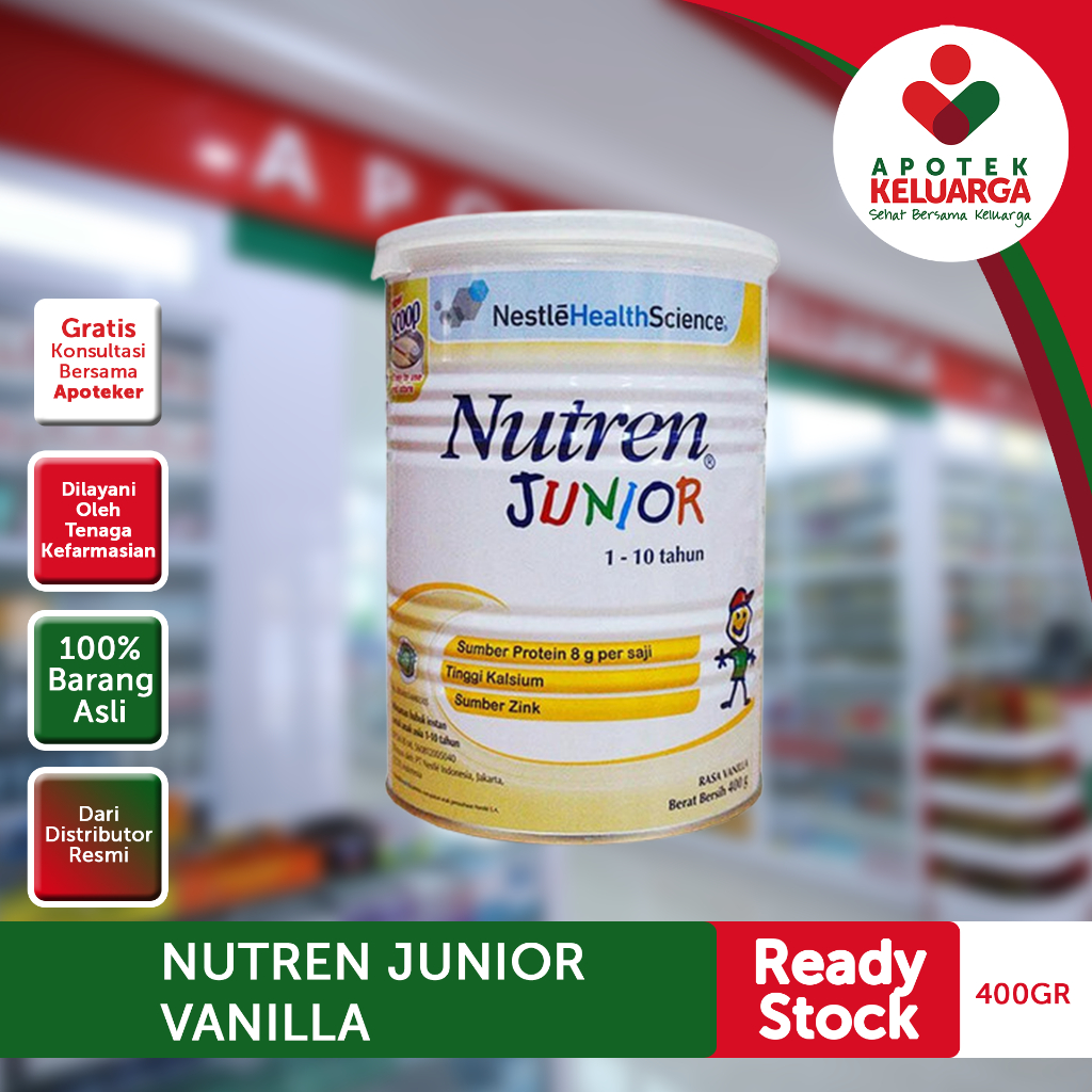 

Nutren Junior 400 gr Untuk Anak 1-0 tahun Susu Untuk Membantu Memenuhi Kebutuhan Nutrisi Anak