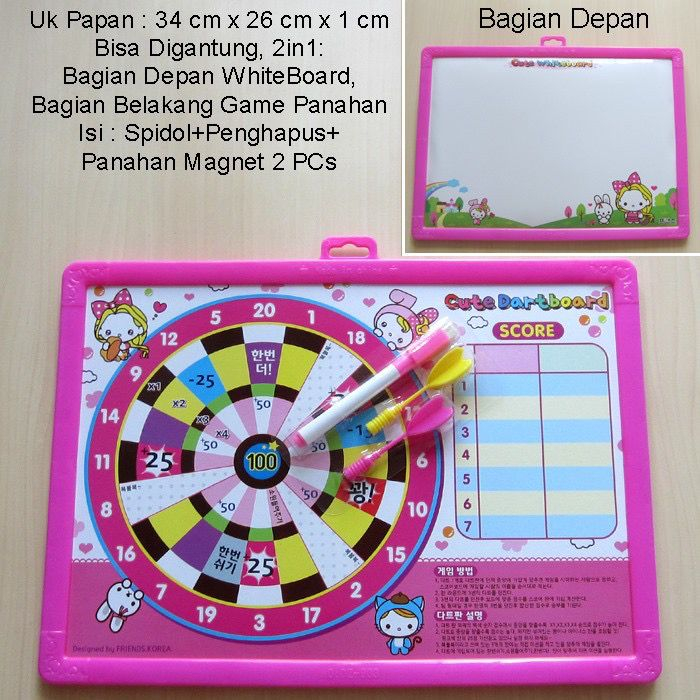 

Mainan Papan Tulis White Drawing Board ready stock
