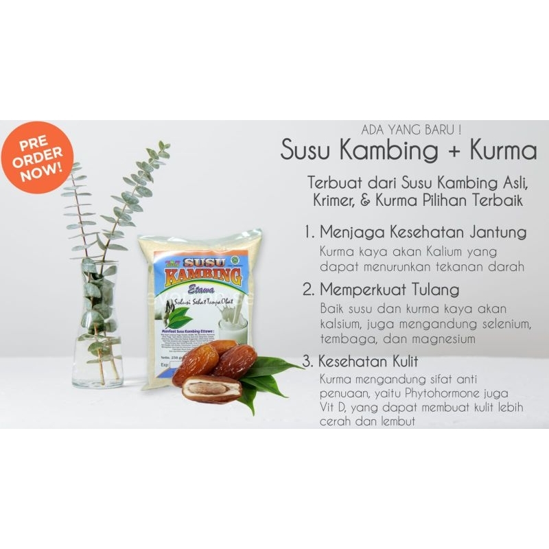 

susu kambing etawa rasa kurma