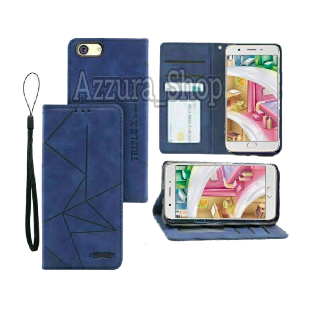 Flip Magnet Untuk  OPPO F1S / OPPO A59  Flip Cover Leather Premium Casing HP