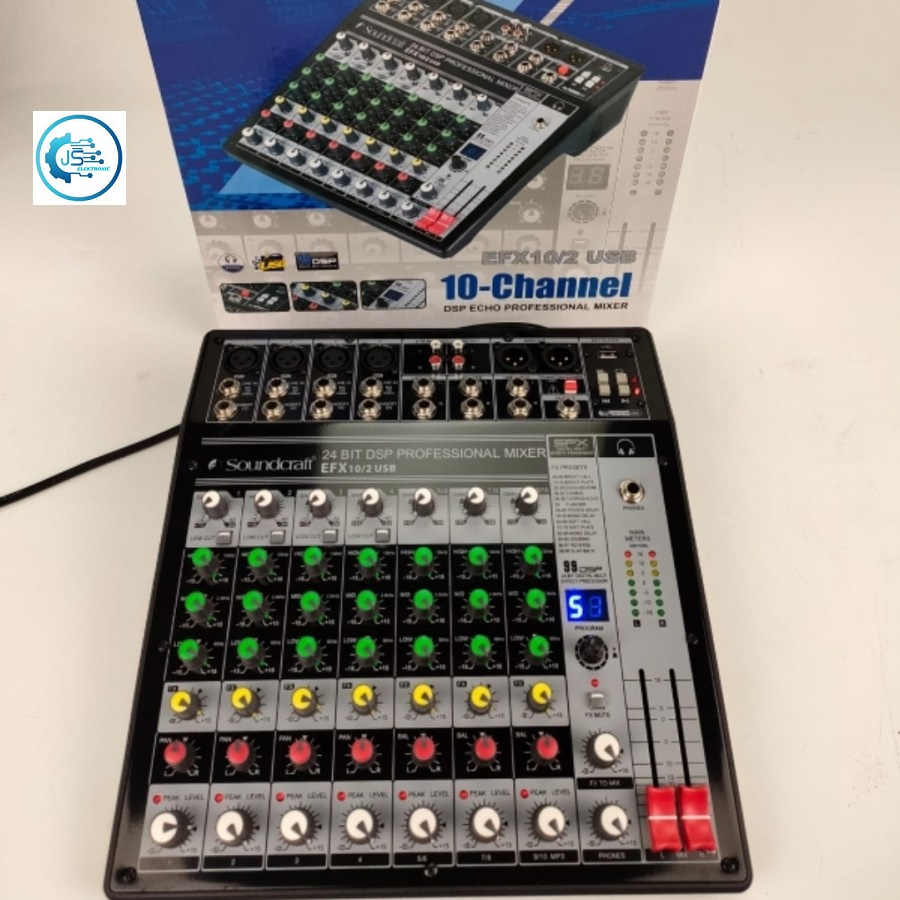 mixer audio soundcraft efx10/2 usb efx 10/2 usb 10CH usb bluetooth