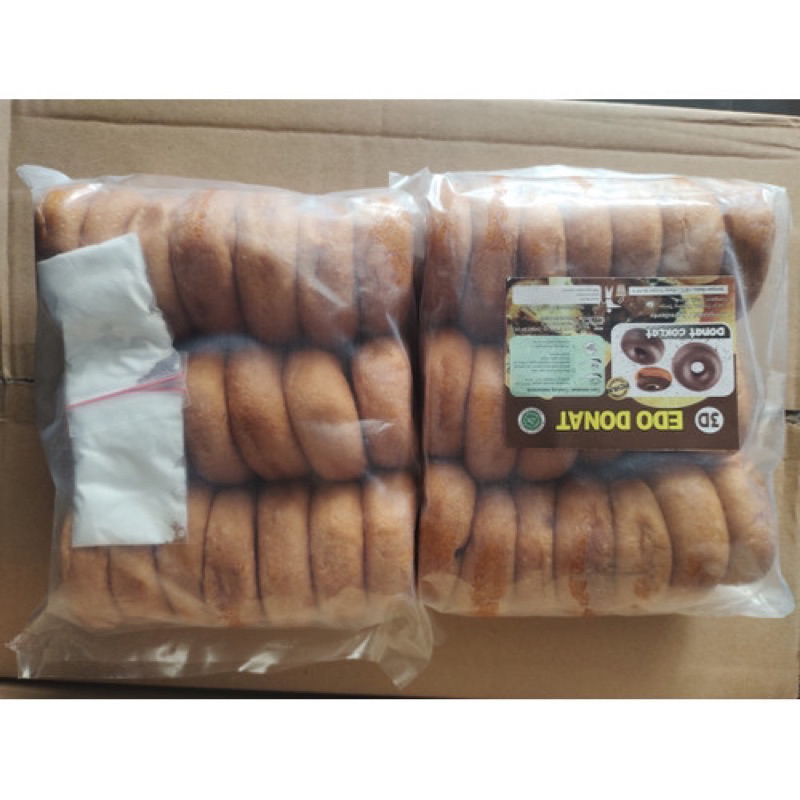 

donat coklat 3D coklat mini isi 20