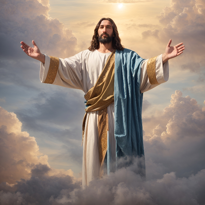 Hiasan Dinding Foto Frame Gambar Yesus Kristus dengan Bingkai Emas