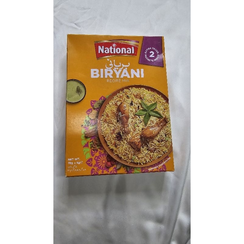 

National Biryani Masala Bumbu Instan Biryani India Pakistan