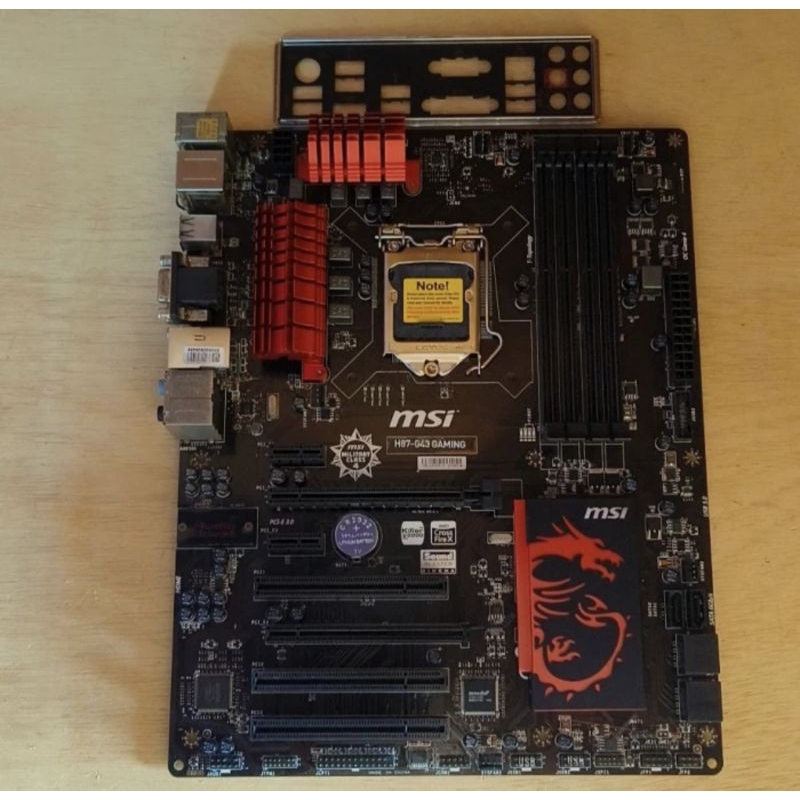MOTHERBOAD MSI H87-G43 GAMING, LGA 1150, MANTAP