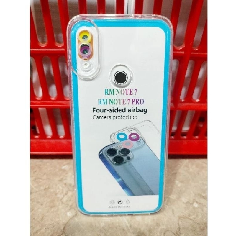 SoftCase Casing Xiaomi Redmi Note 7/ Note 7 Pro Case Slikon Tpu Bening Transparan + Pelindung Camera