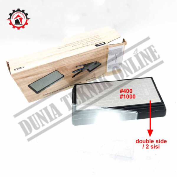 Diamond Sharpening Grit 400 1000 Pengasah Pisau Plat Intan Batu Asah Limited