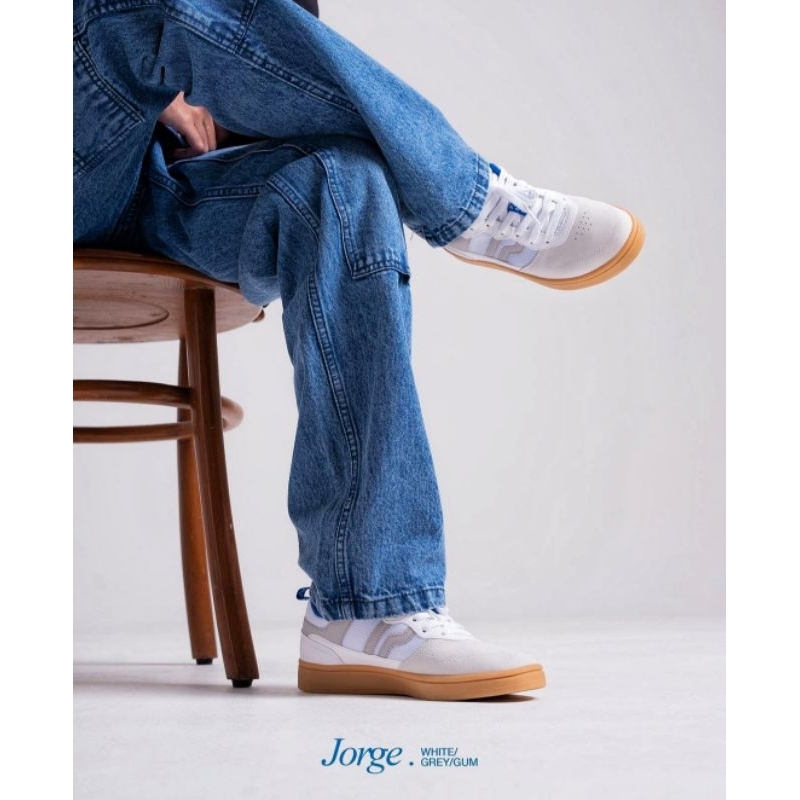 SALE SEPATU PIERO JORGE WHITE GUM VULCANO LONDON SNEAKERS  CASUALMURAH ORIGINAL DISKON h