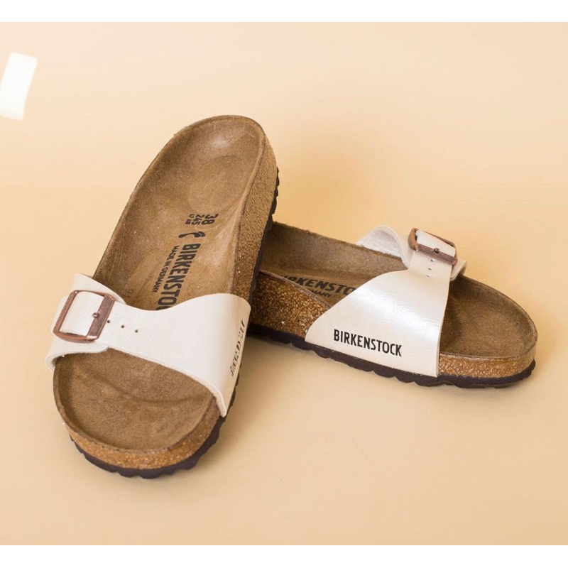 BIRKENSTOCK MADRID GRACEFULL PEARL WHITE SANDAL