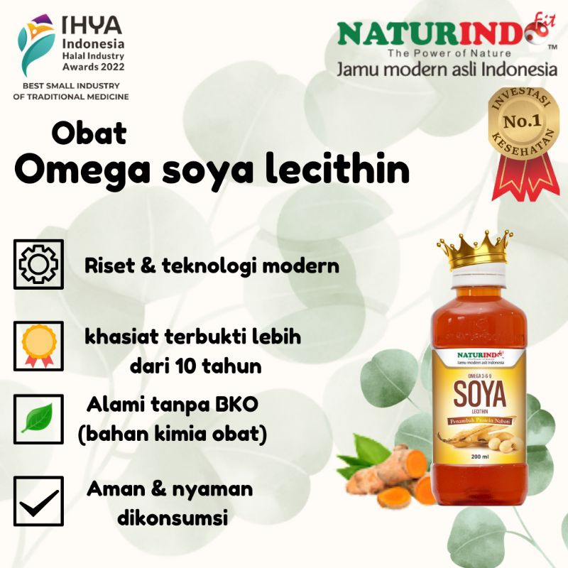 Obat Herbal Suplemen Protein Nabati Omega Soya Lecithin Naturindo