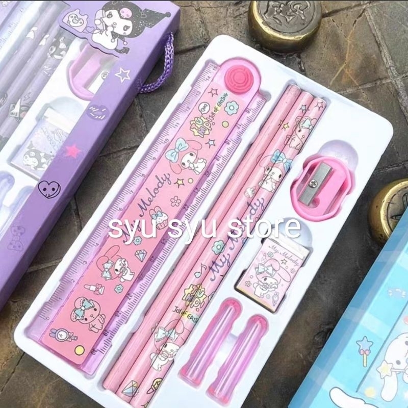 

HJK Set stationary Kuromi My Melody Cinnamoroll Pompompurin SSY