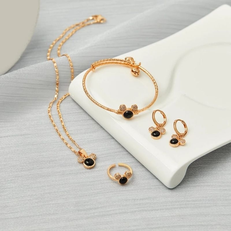 Jewelry set aksesoris karakter anak titanium