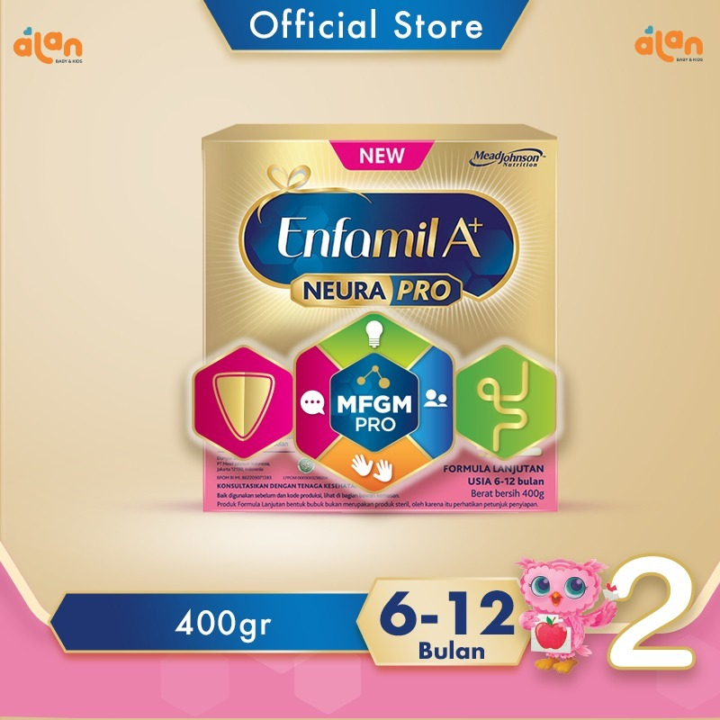 Alan Baby Kids -  Enfamil A+ 2 Susu Formula Bayi 6 - 12 Bulan Plain