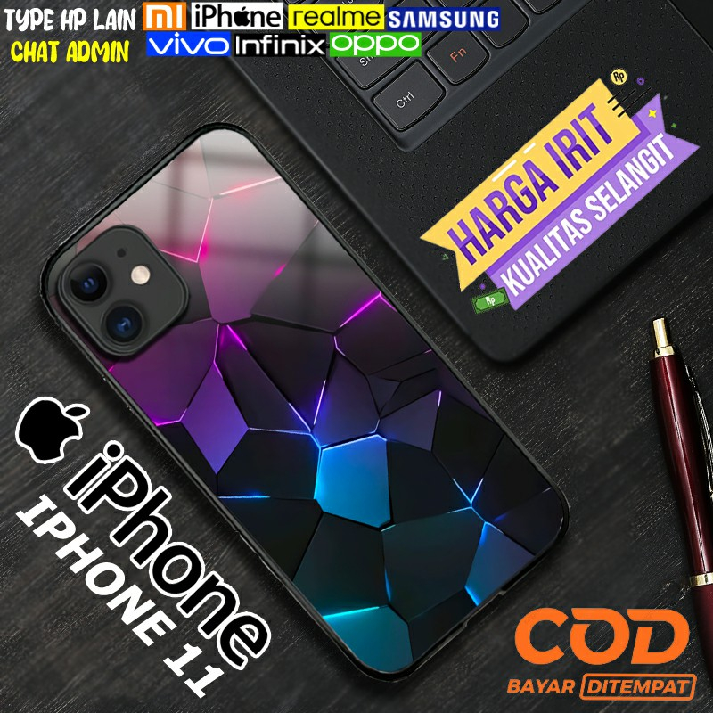 Softcase Glass kaca Iphone 11 [E626] Case HP Iphone 11 - Casing Iphone 11 - Casing HP Iphone 11 - So