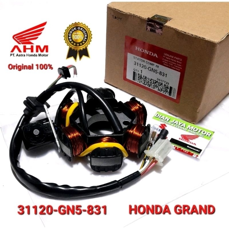 Spul Stator Assy AHM GN5 GRAND 31120-GN5-831 Original Honda Genuine Parts Hgp Spool Sepul ori ahm pe