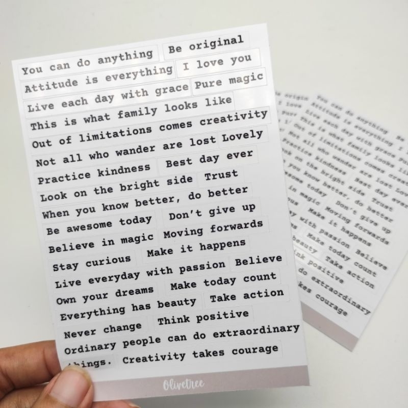

Sticker WORD VINTAGE Aesthetic Scrapbook Deco PUTIH