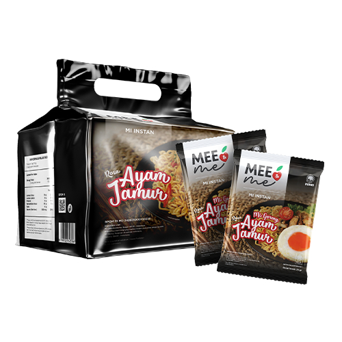 

Mee & Me Goreng Rasa Ayam Jamur Pouch Isi 10pcs
