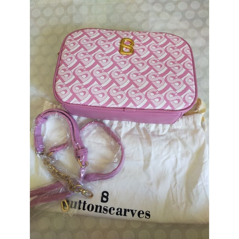 AS IS- Buttonscarves Bimu Crossbody Bag Magenta