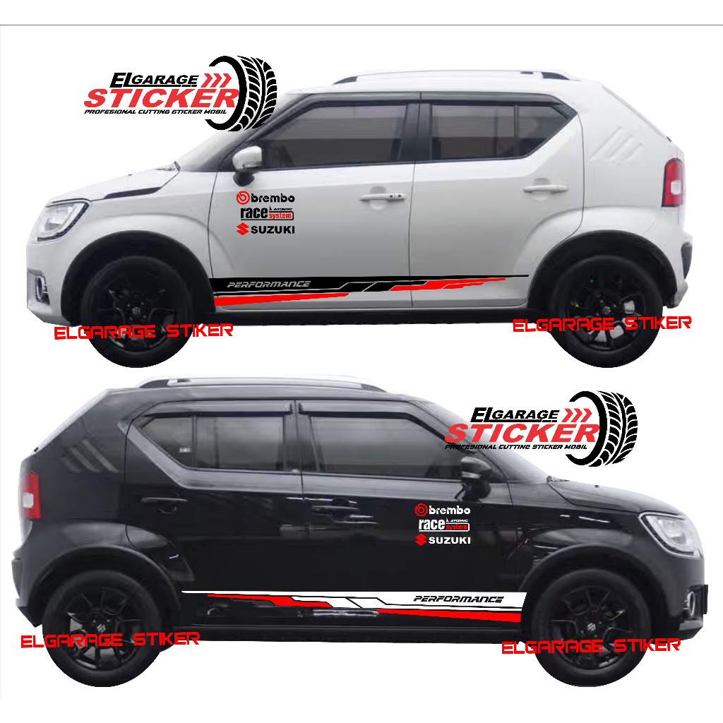 stiker mobil ignis stiker variasi body samping mobil suzuki ignis terbaru