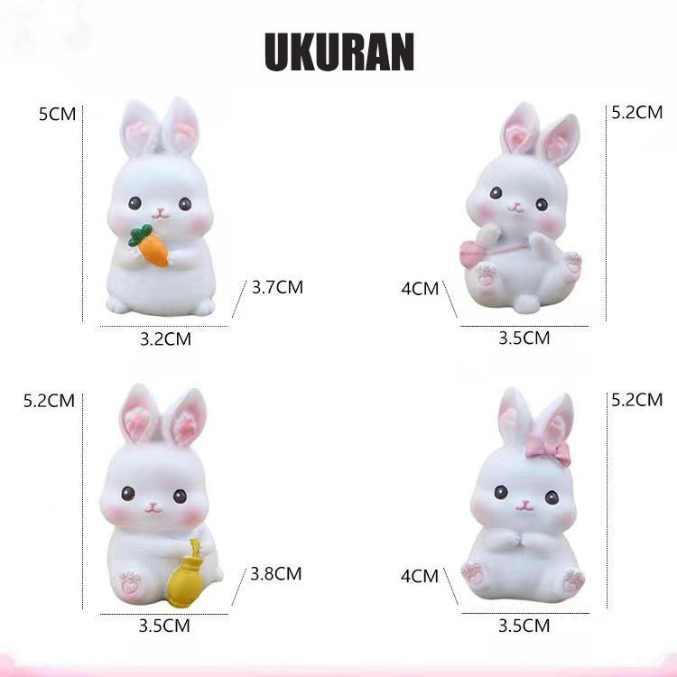 LL - Hiasan Kue Cake Topper Kelinci Rabbit