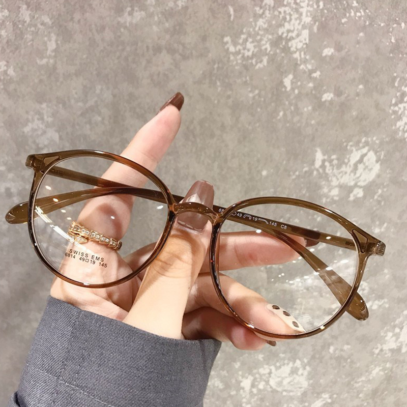 kacamata Leopard Cat Eye Anti Radiasi hp dan komputer Wanita Pria Korea Retro Murah Cwek Gaya  Glasses G-💕sampanye-1