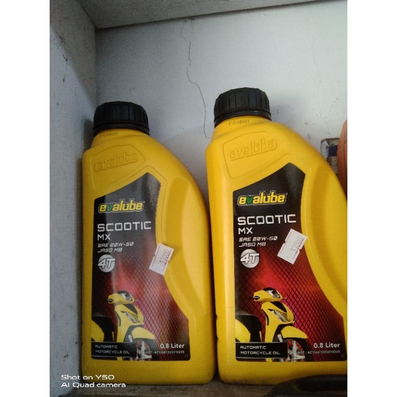 Oli Mesin Matic Evalube Scootic MX 20w50 0.8Liter
