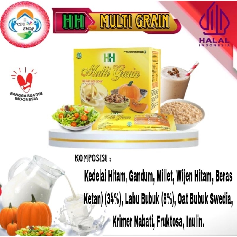 

Vegetarian - HH Multigrain Minuman Sereal Tinggi Serat & Protein