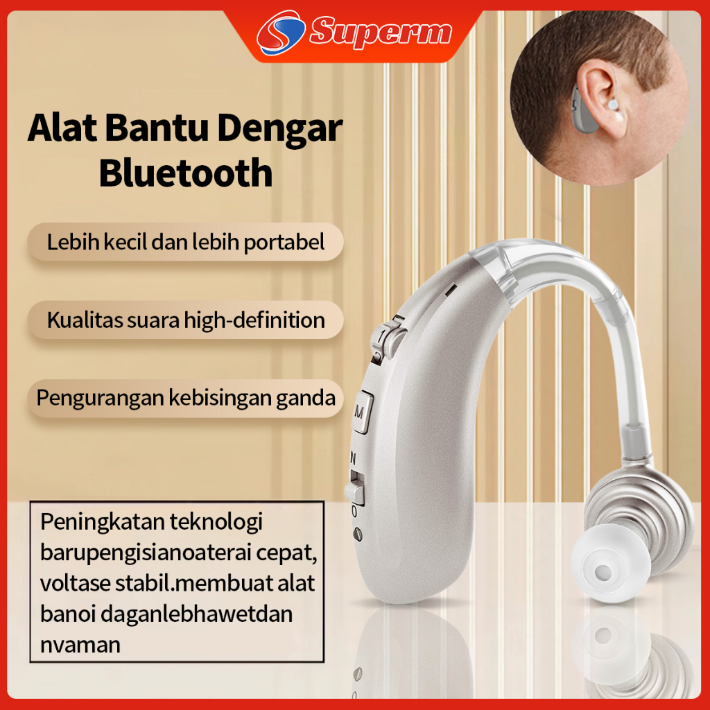 Alat Bantu Dengar Bluetooth/Alat Bantu Dengar Lansia/Fitur Bluetooth/Alat Bantu Dengar Senyap