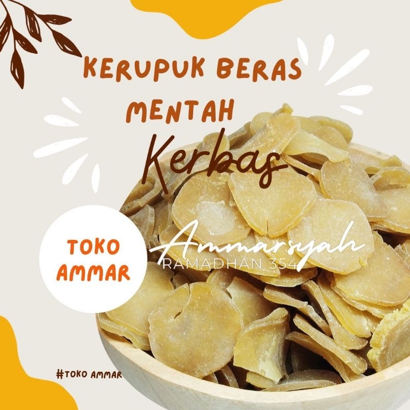 

Kerupuk Beras Mentah (500gram) 1/2kg,Kerupuk Beras Pipih