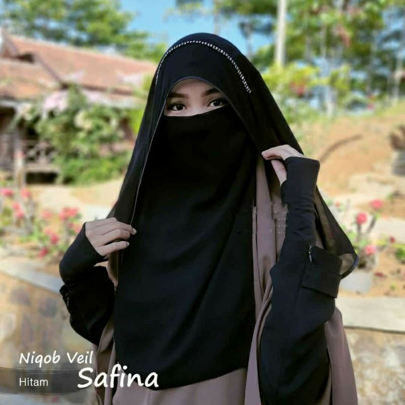 NIQAB BUTTERFLY MANIK /NIQAB PONI 2 LAYER/CADAR VEIl LAYER