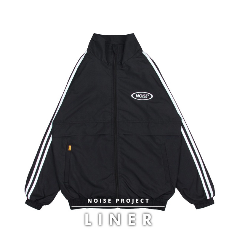 Jaket Liner Hitam Jaket Tracktop Noise Project Jaket Tracksuit Noise