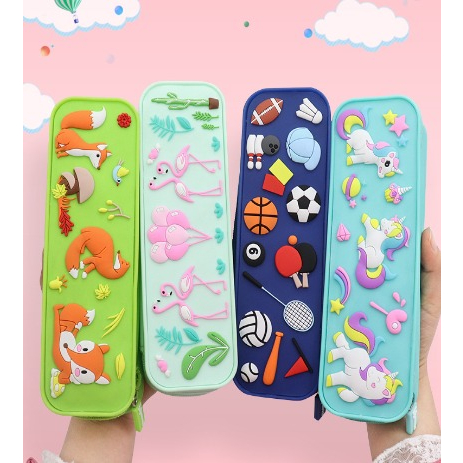 

Kotak Tempat Pensil Silikon/Kotak Pensil Gemes ala Smiggle