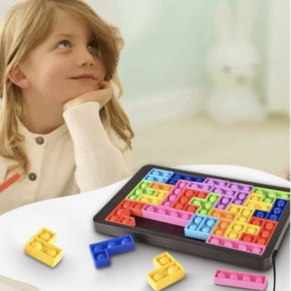 

Promo pop it tetris puzzle building block blok edukasi fidget toys squishy Limited