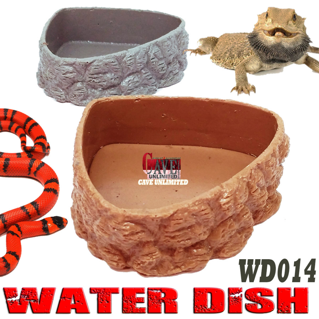 WD014 WATER DISH TEMPAT MINUM DAN MAKAN HEWAN REPTILE IGUANA BEARDED DRAGON PANANA ULAR BALL PHYTON 