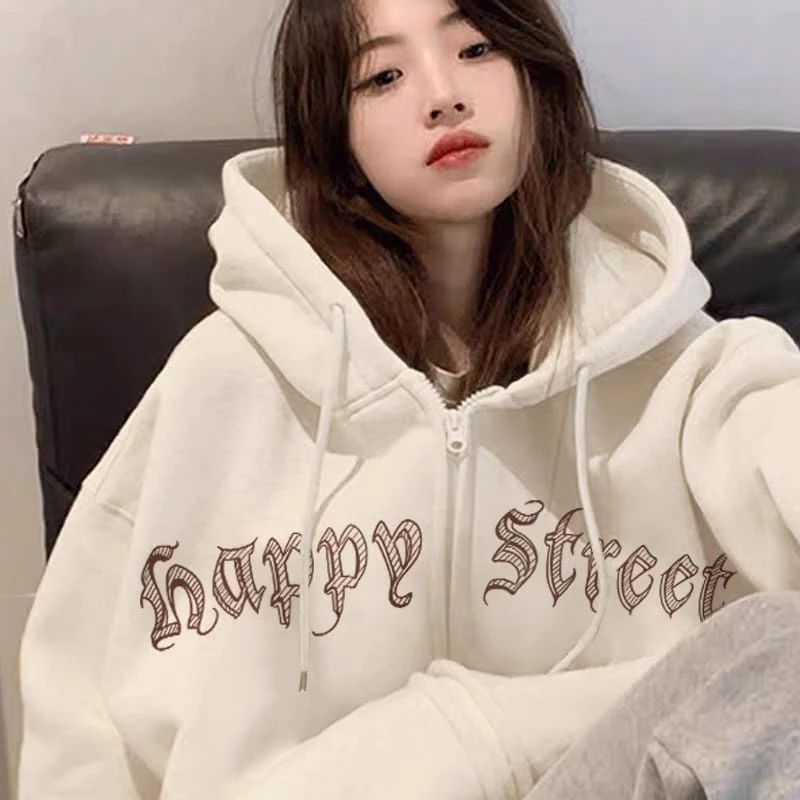 ALU • ZIPPER HAPPY STREET JACKET HOODIE