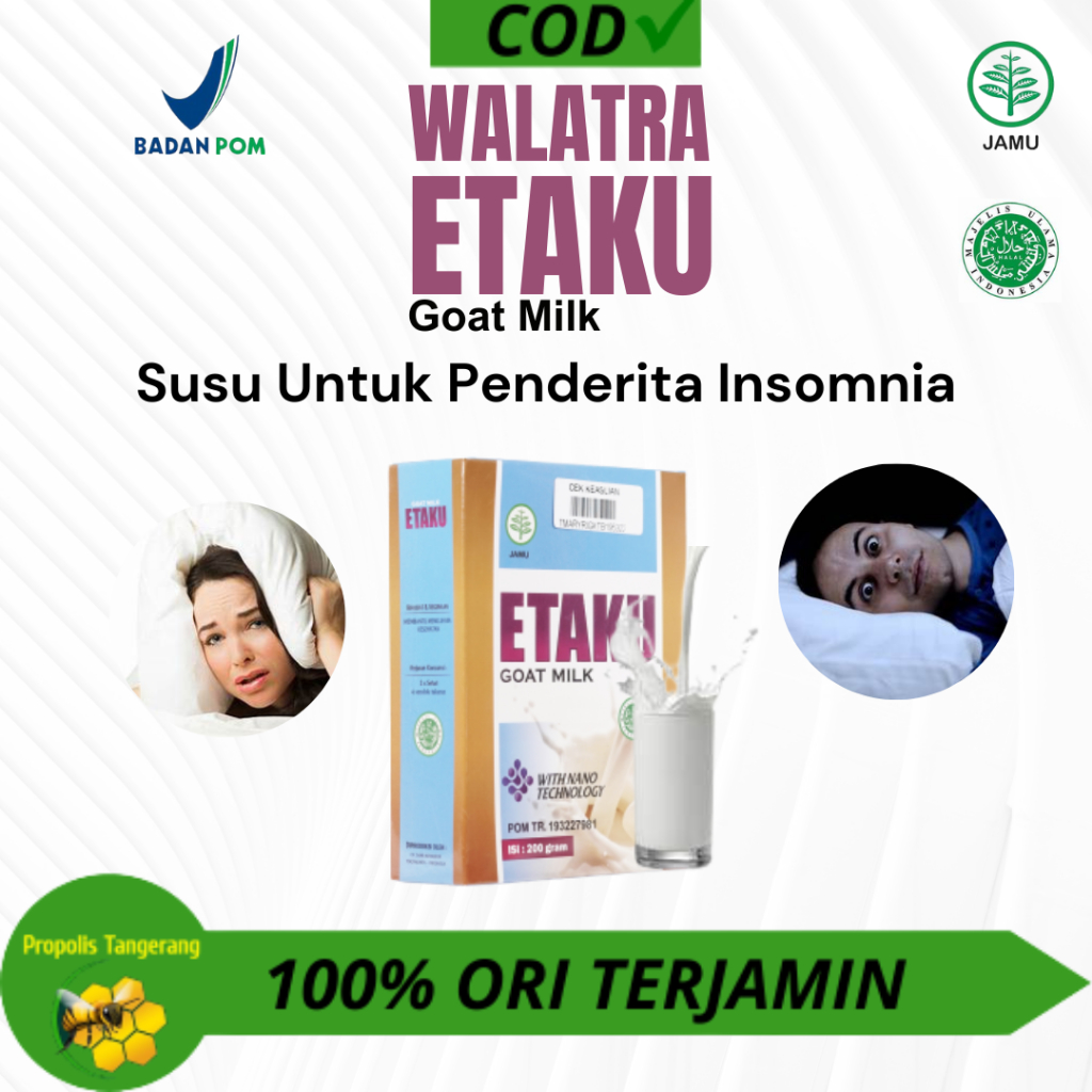 

Walatra Etaku Goat Milk - Susu Untuk Penderita Insomnia Susu Kambing Asli 100% Original