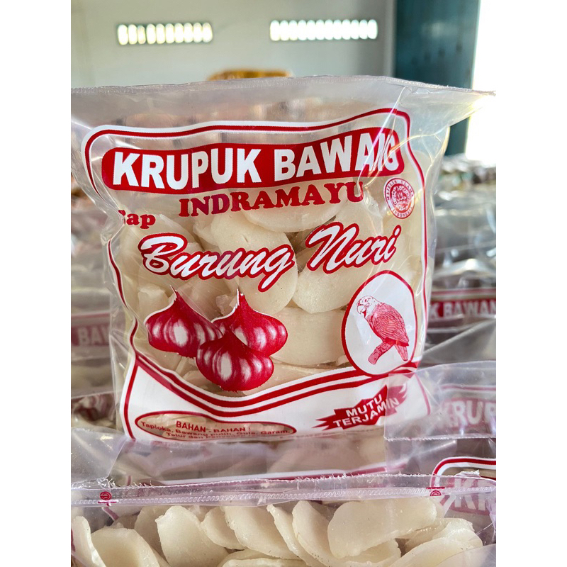 

krupuk bawang cap burung nuri