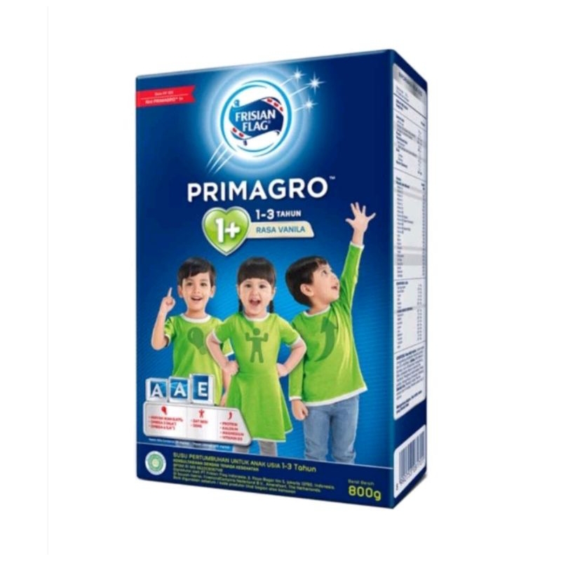 Primagro 1+ Frisian Flag 123 Jelajah Susu Bubuk Pertumbuhan Vanila Madu 750gr