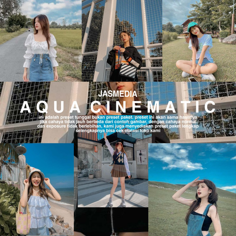PRESET LIGHTROOM AQUA CINEMATIC STREET PHOTOGRAPHY PREMIUM PRESET - (iOS & ANDROID) - BEST SELLER - 