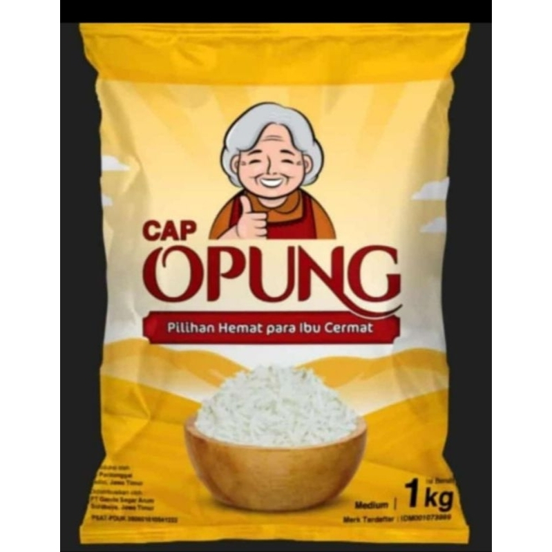 

Beras 1kg cap opung