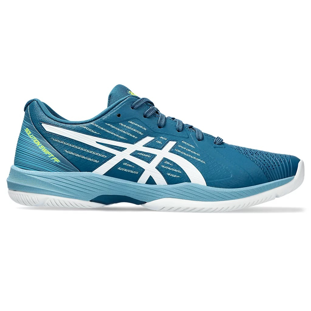 Sepatu Tenis Asics Solution Swift FF/Tennis shoe Asics Restful Teal White Original
