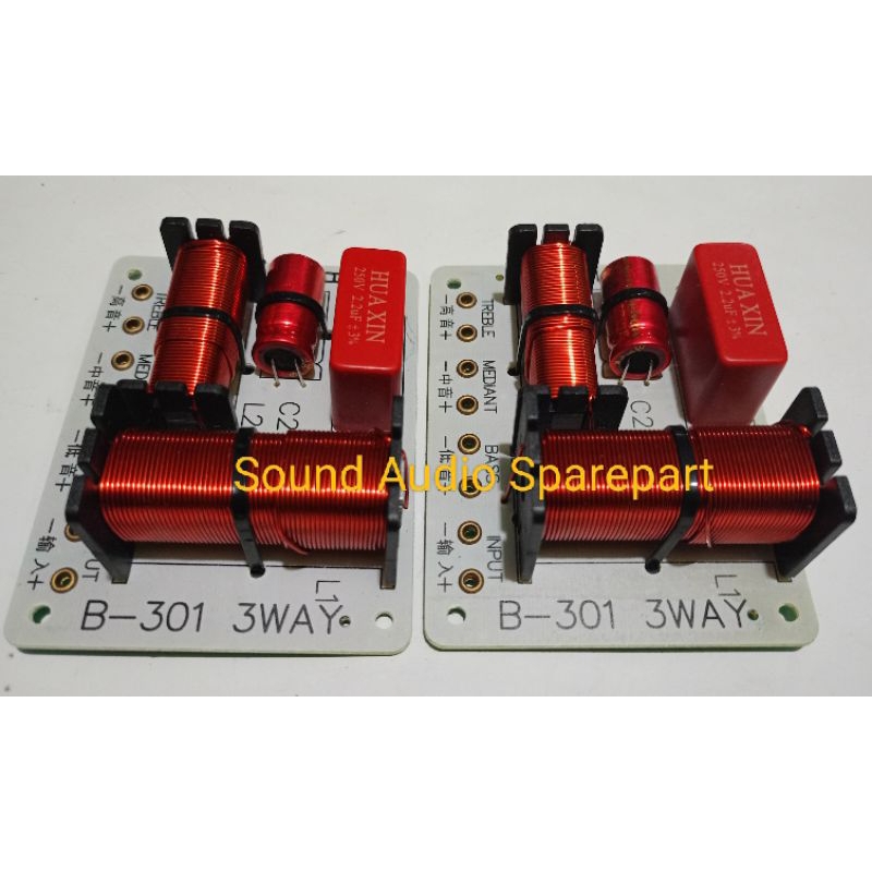 kit Crossover Pasif 3 Way / Crossover 3 Way MID HIGH LOW ( B-301 )